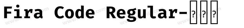 Fira Code Regular字体转换